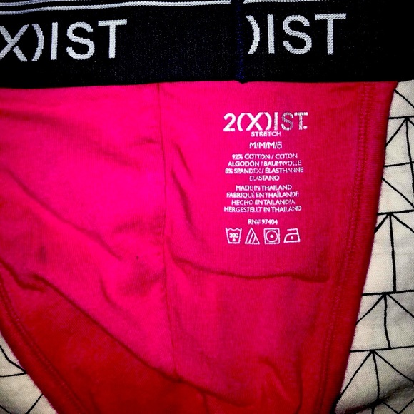 2xist COTTON STRETCH JOCK STRAPS. 1-blue and 1-pink. Excellent Condition Size  M - Picture 2 of 7